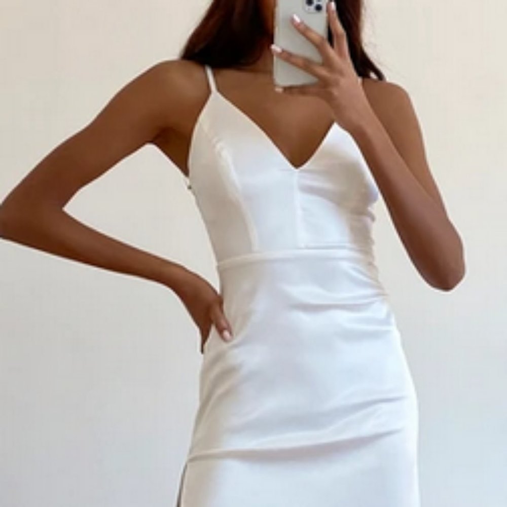 Lulus Stunning Sight White Midi Dress